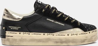 Crime London DISTRESSED PLATFORM BLACK DUSK