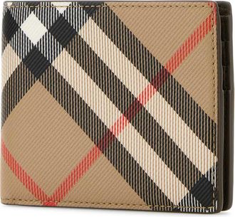 Burberry Mens Hipfold Wallet Beige