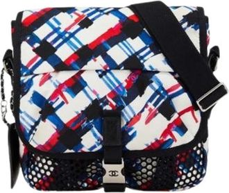 Chanel Pre-owned Nylon Cross Body Bag - Dames - Vintage Schoudertas - Veelkleurig - ONE Size - Nylon - Vintage