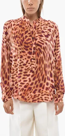Stella McCartney Blusa MARTINI A Motivo Animalier in Seta Stella McCartney