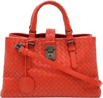 Bottega Veneta Pre-owned Bottega Veneta Small Nappa Intrecciato Roma Satchel Ladies QFNH3V6PA072B1O6