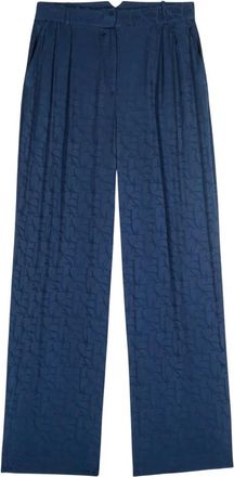BA&SH Gedrukte wijde broek - Dames - Wijde Broeken - Blauw - L - Broeken