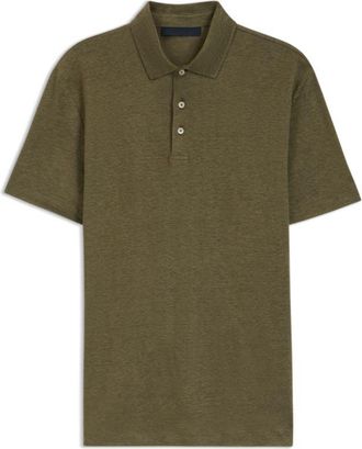 BOSS BECKHAM x polo shirt in linen