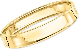 Ross-Simons Italian 14kt Yellow Gold Bangle Bracelet