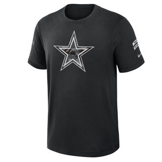 Nike Dallas Cowboys Salute to Service Slub Nike Mens Dri-FIT NFL T-Shirt in Black | 034900AA29-AEG