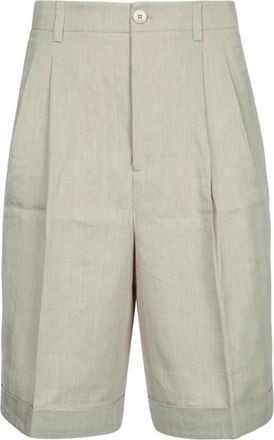 Jacquemus Beige Solid Shorts