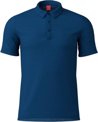 LOEFFLER Poloshirt Merino-Tencel Polo-Shirt f&uuml;r Herren | blau