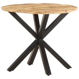 vidaXL Mesa Auxiliar De Madera Maciza De Mango 68x68x56 Cm Vidaxl