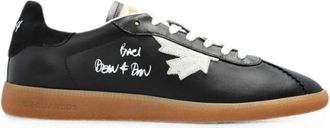 Dsquared2 Black Leather Sneakers