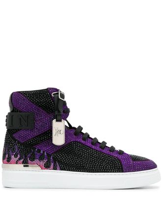 Philipp Plein Money Beast high-top sneakers - Zwart