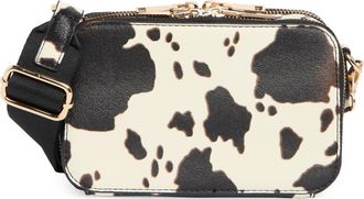 Urban Expression Cow Print Crossbody Bag in Black White Cow at Nordstrom Rack