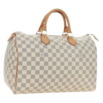Louis Vuitton Pre-owned Handbags, female, Beige, Size: ONE SIZE Pre-owned Speedy 35 Hand Bag