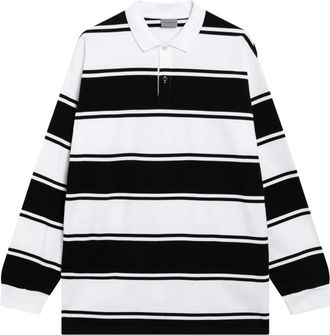 Balenciaga Lange Mouwen Polo - Heren - Polos - Zwart - L - Katoen - Tops