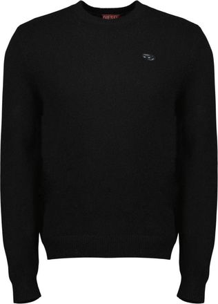 Diesel K-Argol Sweater - Heren - Sweatshirts - Zwart - S - Wol - Hoodies & sweatvesten