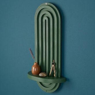Dmora Mensola Pernumia, Un Estante, 20x9x40h Cm Verde