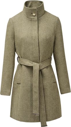 Salsa Wolljacke SALSA Salsa Jeans Wollmantel The Reimagined Wool Coat, Damen, Gr. M, gr&uuml;n, Obermaterial: 70% Wolle WO. 27% Polyester PES. 3% sonstige Fasern