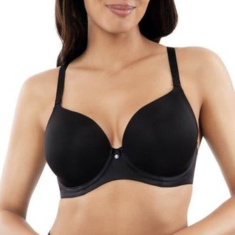 Affinitas Elise T-Shirt Bra in Black at Nordstrom, Size 32Ddd