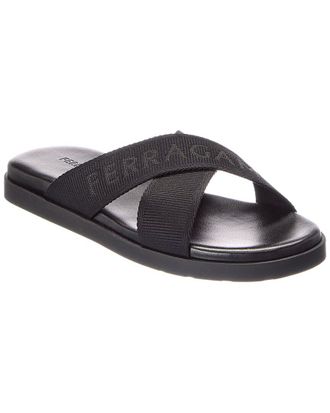 Ferragamo Freza Leather Flat Sandal