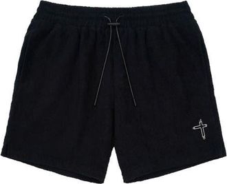 Rta Clyde Pull-On Terry Shorts in Black at Nordstrom, Size Xxx-Large