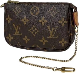 Louis Vuitton Pre-owned Clutches, female, Brown, Size: ONE SIZE Pre-owned Vintage Canvas Clutch