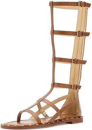 Michael Kors Noa High Sandals Womens Sandals Luggage : 8.5 M, Leather