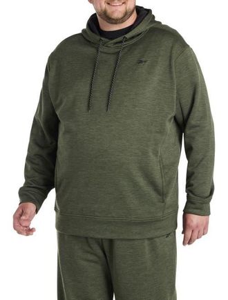 Reebok Big & Tall Performance Fleece Pullover Hoodie in Grit Green Hthr at Nordstrom, Size 2X Big