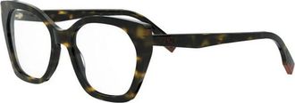 Fendi Way Eyeglasses - Dames - Brillen - Bruin - 53 MM - Accessoires