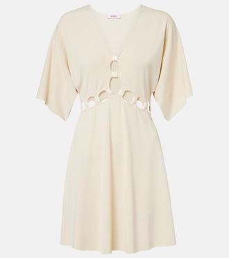 Eres Connection cutout jersey minidress