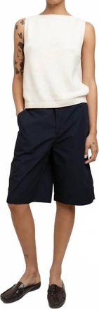 Paper Label Patrice Shorts In Midnight Blue