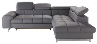 Cotta Ecksofa »Chef L-Form« mit Kopfteilverstellung, edle Metallkufen, wahlweise mit Bettfunktion