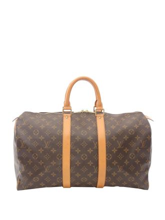 Louis Vuitton 2003 Monogram Keepall 45 travel bag - Brown