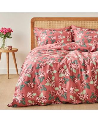Bella Maison Rose Cotton Sateen Duvet Cover Set
