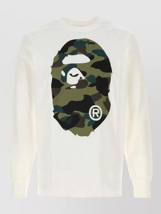 A Bathing Ape cotton camo crew neck long sleeve t-shirt