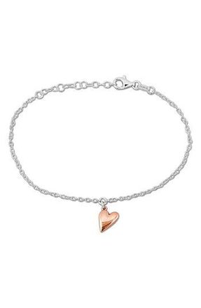 Delmar Heart Charm Bracelet in Rose at Nordstrom Rack