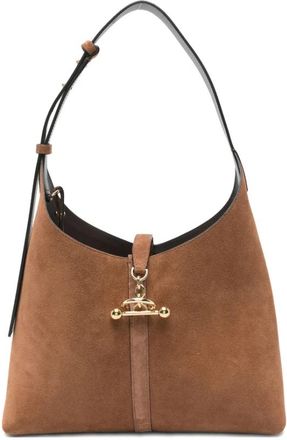 Strathberry Kite Hobo - Dames - Schoudertassen - Bruin - ONE Size - Leer - Tassen