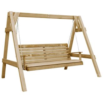 vidaXL Vidaxl - Panca A Dondolo Da Giardino In Pino Impregnato 205x150x157 Cm