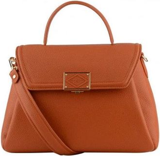 Pourchet Grand Port&eacute; Main - Dames - Handtassen - Oranje - ONE Size - Leer - Tassen