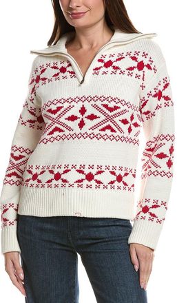 English Factory Motif Zip Up Sweater