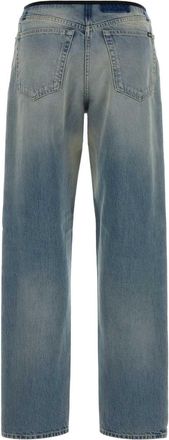 Prada Womens Light-Wash Denim Jeans Blue Cotton