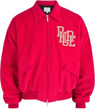 Rhude Rhude Bay Of Angels Padded Corduroy Bomber Jacket - Red - S