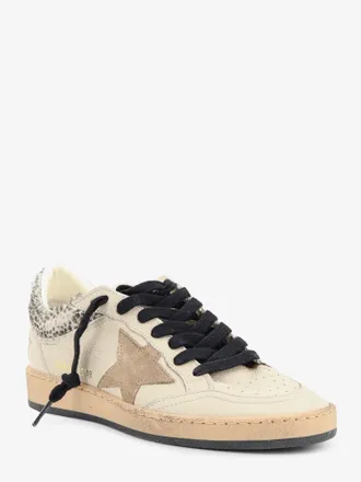 Golden Goose Womens Sneakers Ballstar Leather Beige Trainers