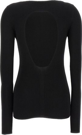 Rick Owens Womens Black Wool Cardigan Clothing