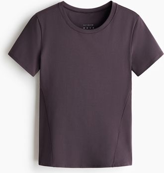 H&M Sportshirt mit DryMove - Pflaumenlila