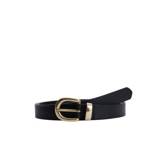 Sunflower Belts, male, Black, Size: ONE SIZE Simple Belt Brass
