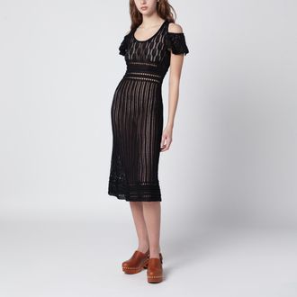 J.W.Anderson Black Crochet Dress