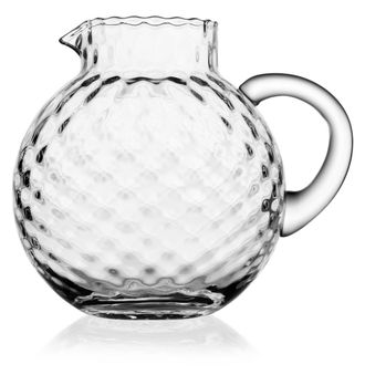 IVV Jarra glu-ball con asa &oacute;ptica diamante transparente h-18,2 cm - lt-1-45