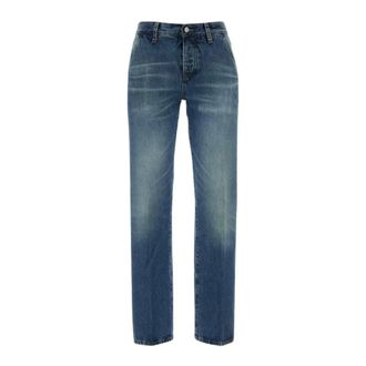 Frame Denim Straight Jeans, female, Blue, Size: W26 The Drop Mid-Rise Wide-Leg Jeans