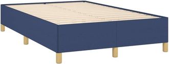 vidaXL Estructura De Cama Sin Colch&oacute;n Tela Azul 120x190 Cm Vidaxl