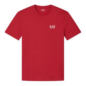 Emporio Armani T-Shirts, male, Red, Size: XL Pima Cotton Core Identity T-shirt