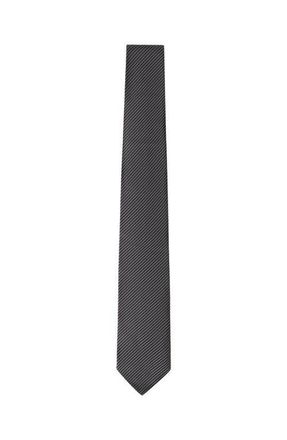 Lanvin Mini Chevron Silk Tie in Black at Nordstrom